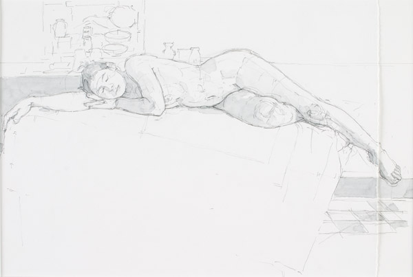 Jolie sleeping by Frederick Ortner