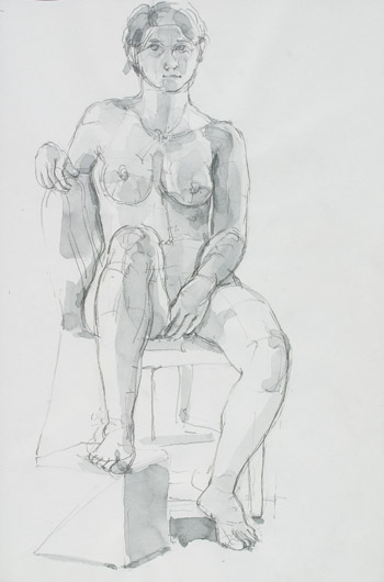 Robyn seated I by Frederick Ortner