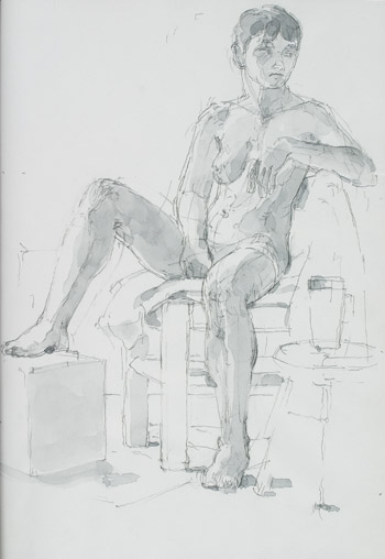 Robyn seated III by Frederick Ortner