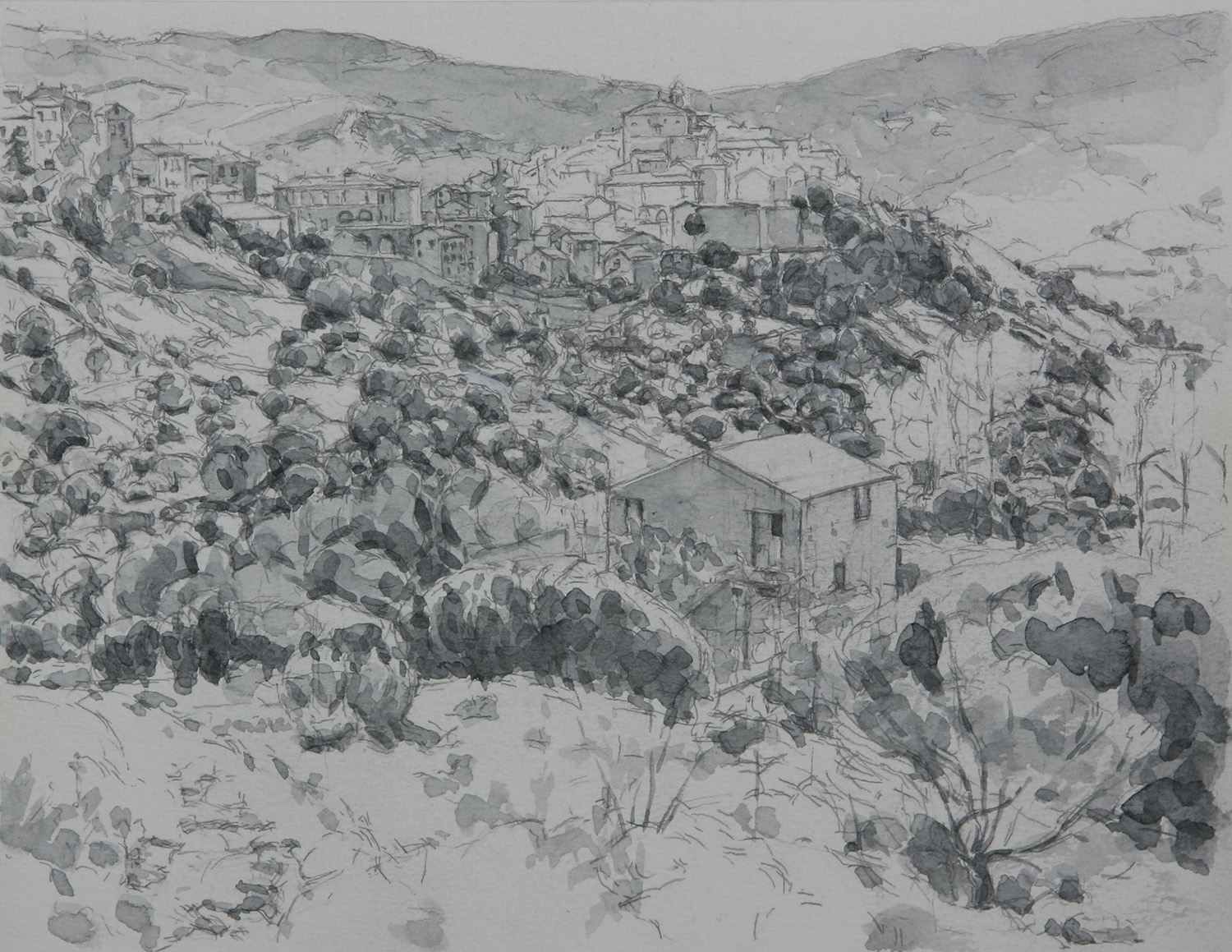 Tratturo, study by Frederick Ortner (larger)