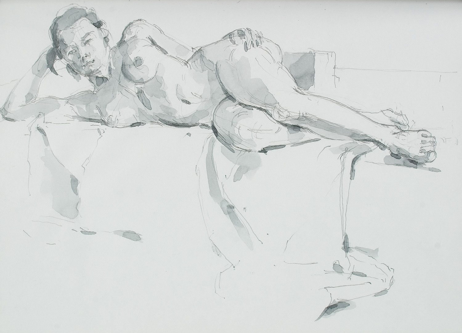 Jolie reclining by Frederick Ortner (larger)